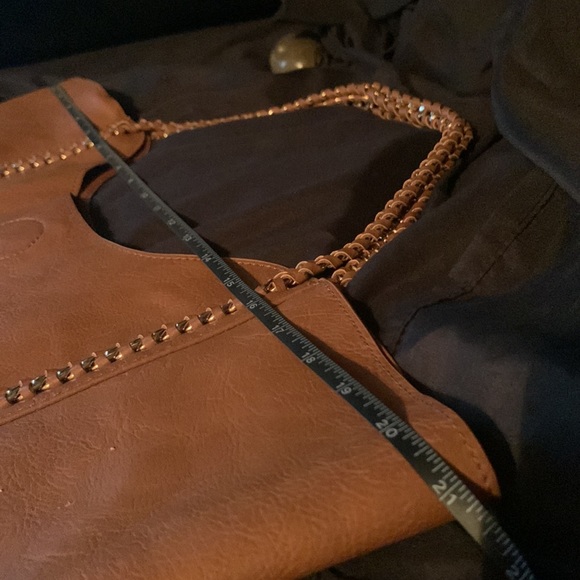 STREET LEVEL Faux Leather Carryall Cognac Bags - Picture 10 of 16